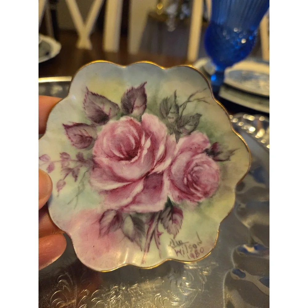 vintage limoges porcelain trinket dish
